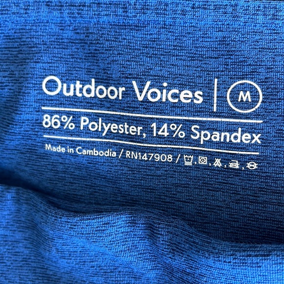 Outdoor Voices Colorblock Leggings Size M - Picture 2 of 4